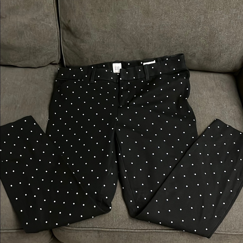 GAP Black Pants with White Dots